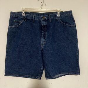Wrangler Relaxed Fit Blue Denim Jean Shorts Mens Size 44